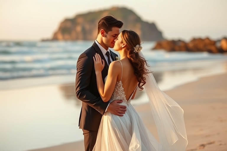 Emma & David's Beach Wedding